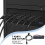 7 Portas USB 5,25 Polegadas CD-ROM Compartimento CD ROM Painel Frontal para Caixa Do Computador + USB 3.0 19 Pinos Conector para Tipo-A Cabo Macho 3