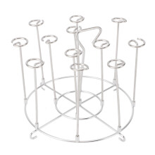 Support à brochettes 6QT, 183x130mm, acier inoxydable 304