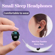 Écouteurs Sans Fil, Basses Lourdes, Casque de Sommeil avec Microphone, Écouteurs de Sport, Casque de Réduction Du Bruit pour Smartphone