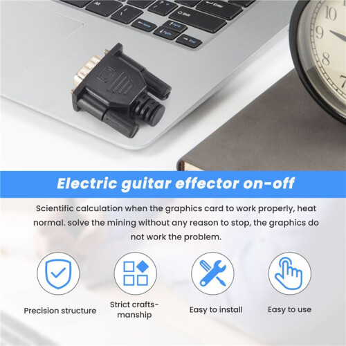 VGA Virtual Display Adapter Male Dummy Plug EDID Headless  Emulator Lock Plate 2