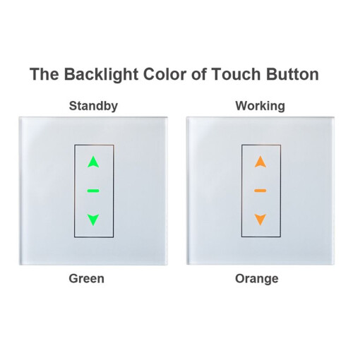 Tuya WiFi  Touch Button  Connected Electric Curtains Blinds Roller Shutter Compatible for Alexa  Home 1