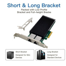 ST7319 X540-T2 Carte Réseau Serveur Pcie 10G Carte Réseau Pcie X4 5.0GT/S Duals Port RJ45 10G