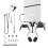 Wall Mount Storage Bracket Space-Saving Stand with Gamepad and Headphone Holder for   5 Slim Black 2