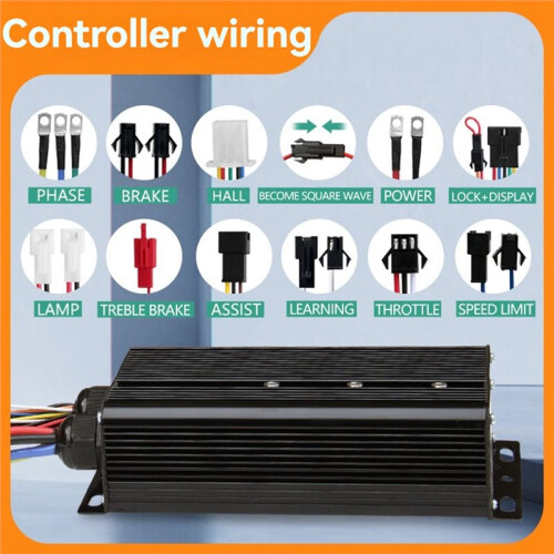 EBIKE -Border Electric Bicycle 80A Three-Mode Controller 48V -72V UKC1+ Color Screen Speed Limit Combination 1