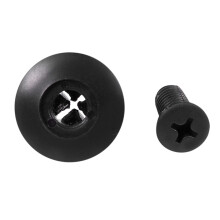 30 Pcs 6mm Hole Dia Black Plastic Rivets Fastener Bumper Push & 20Pcs Liner Push Clips Retainer