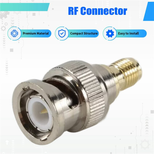 BNC Maennlich zu SMA weiblich Stecker Koax Adapter 2