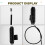 Car Engine Hood Front Release Cable for  S90 V90 XC90 2016-24 31352884 Accessories 2
