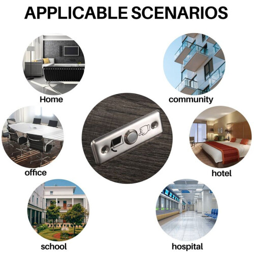 Steel Door Exit Release Push Button Home  Part of Access Control M1L3 2
