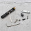 Single Set Sadel Headless Elgitarr Bridge Bakstycke med Skiftnyckel för Headless Elgitarr Svart 3