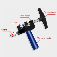 2 in 1 Glass Tile Cutter Kit with Tungsten Steel Blade for DIY, Ergonomic Handle, Wide Application