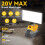Outdoor Comping Led Light for  18V Battery Spotlight Work Light Handheld Fishing Lamp 3