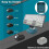 Outdoor Comping Led Light for  18V Battery Spotlight Work Light Handheld Fishing Lamp 7