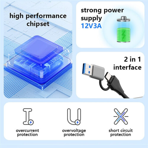 USB 3.2 10Gbps Hub USB Docking Station Type C Splitter Multi 7   for PC Laptop Data Transfer Charging Dock 1