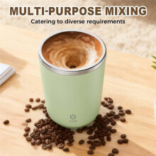 Automatic Magnetic Stirring Coffee Mug,Rechargeable Stainless Steel Mug for Home, Portable Coffee Mug for Office