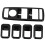 5x Door Window  Cover for   W204 & 4Pcs Bolt- Replace Door Lock Knobs for  (W117 C117 X156) 6