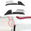 4Pcs Red Aluminum Bolt- Replace Door Lock Knobs with Bumper Lip Spoiler Sticker Wheel Eyebrow  Canard Splitter 9
