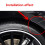 4Pcs Red Aluminum Bolt- Replace Door Lock Knobs with Bumper Lip Spoiler Sticker Wheel Eyebrow  Canard Splitter 10