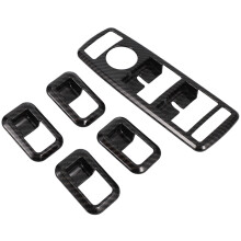 2 Set Car Accessories: 1 Set Door Window Cover Trims & 1 Set Bumper Lip Spoiler Sticker Wheel Eyebrow