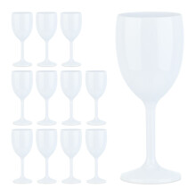Copas de vino de plástico - juego de 12