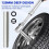 5PCS Deep Metric Socket Set, 3/8-Inch Drive Thin Wall Socket, 6-Point 8-10-12-13-14MM - Extra Long Deep 120MM 2