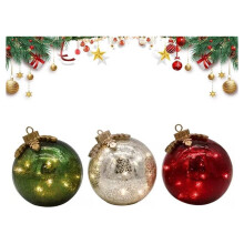 Tabletop Christmas Ornaments,Light  Orb Light,Crystal  Decor for Tabletop Xmas Centerpiece Mantel No Battery