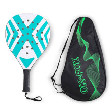 2pcs Cage Padel Rackets Tennis Racquet Sports Control Holes Racket for Outdoor Sports with Balls and Carry Bag
