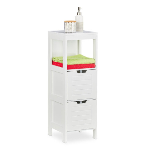 Mobiletto da bagno bianco
