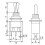 10Pcs DIY Toggle   OFF  Miniature Toggle  3-Pin 3 Position 6A 125V AC Toggle  MTS-103 6