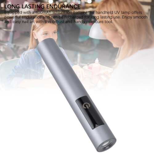Lampe UV mini 3 W 400 mAh gris rechargeable USB 2