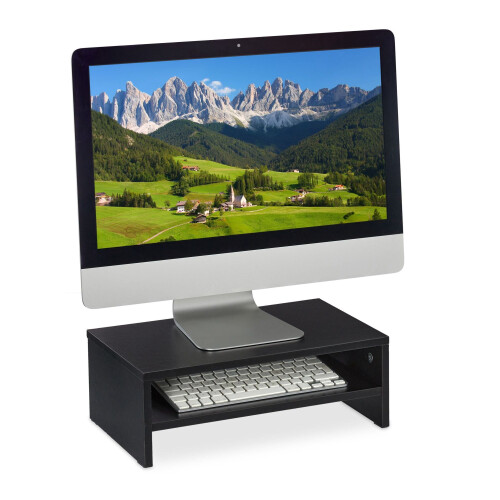 Supporto per monitor nero