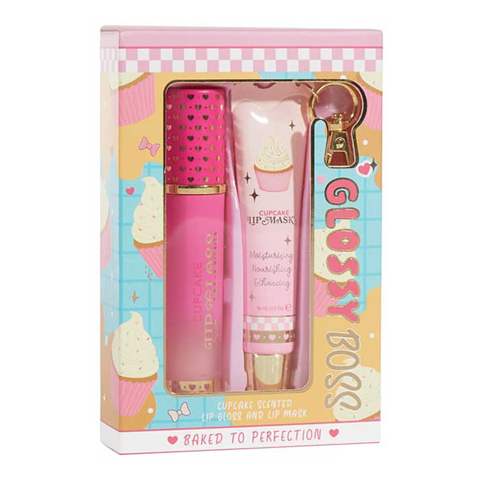 Tjm Not,Specified Glossy Boss Cupcake Lip Kit Lip Gloss And Lip Mask
