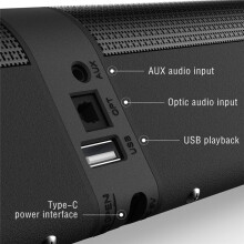 TV Sound Bar Speaker AUX/BT/OPT Connection Sound Box 2 in 1 Separable Home Theater Sound System FM Radio