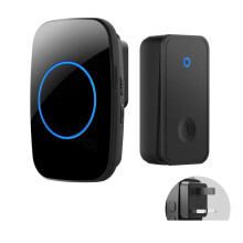 Zelfaangedreven Draadloze Deurbel, Geen Batterij, Waterdichte Deurbel, Belring voor Kinderen, Ouderen, Beller, UK-PLUG