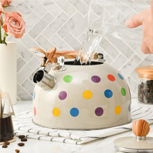 Whistling Kettle Large Capacity 2.5L Whistle Tea Kettle with Handle Water Bottle Tea Pot for Induction Cooker Picnic