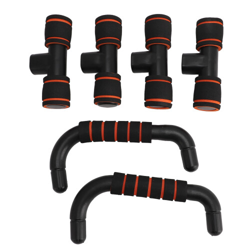 Strong Load Bearing Push Up Bars for Floor Workout, Foam & Plastic 1