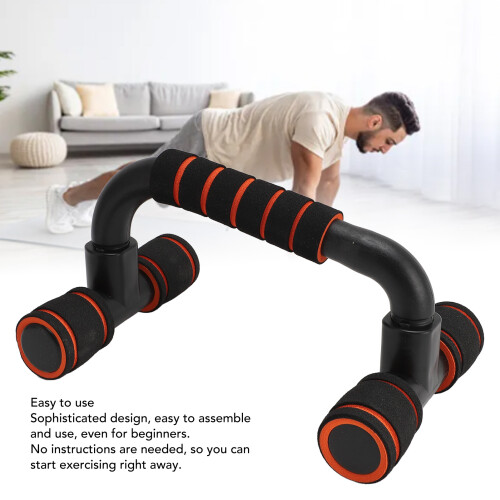 Strong Load Bearing Push Up Bars for Floor Workout, Foam & Plastic 2