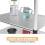 6 Pcs Shelf Liners of Wire Shelf System Plastic Shelf Liners Mats for Wire Shelving 5