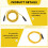 Water Leak Sensing Cable - Extension Sensor for Risinglink Leak Detector - Great for DIY Projects and Expanded Coverage 5