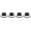 80X Push Button Quick Release Car Hood Bonnet  Pin Lock Bumper Clip Black 2