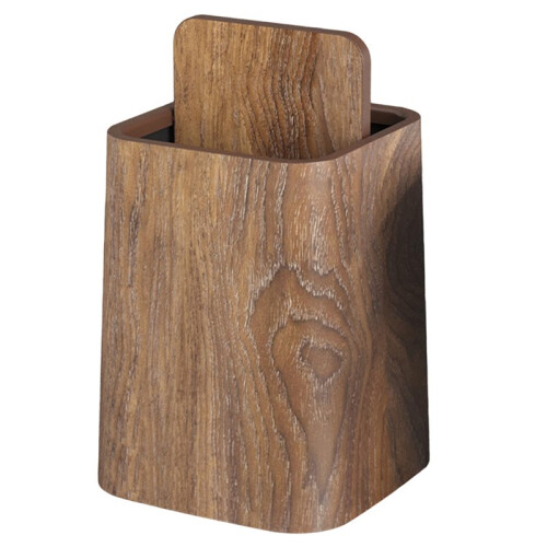 Large Wooden Texture Tra Can Bedroom Kitchen Home Use Rectangular Ape Storage Bin High