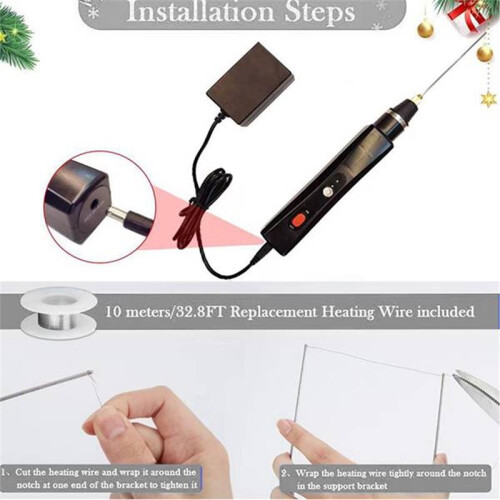 Three in One Electric Foam Plastic Cutter - Hot Wire Foam Cutting Tool with Adjustable Temperature EU Plug 1