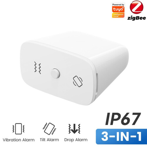 Tuya ZigBee  Rörelsesensor Vibration Lutning Fallsensor Säkerhet Inbrottstjuv IP67 Realtidsapp-Detektering 2
