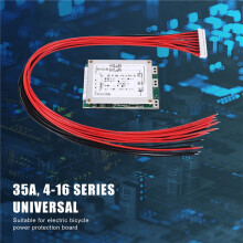 16S 60V 35A Skyddskort Li-Ion Lithium 18650 Batteri BMS Skyddskort med UPS Energiomriktare för Batteri