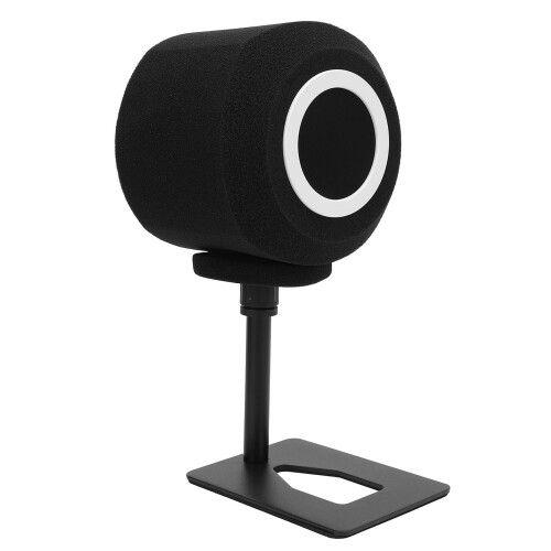 Microphone Windscreen Kit with Stand Noise Reduction Shield for Condenser Mic
