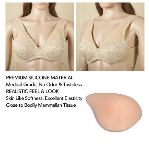 Silicone Boob Form Mastectomy Prosthesis Soft Realistic 42A/38B 2