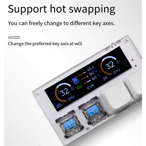 Micropad 4 Key - Programmable Macro Keypad with Color Display,Hotkeys, Game Anti-Cheat Support for Window Wireless 1
