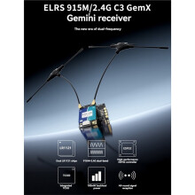 Récepteur ELRS 915M/2.4G C3 GemX ESP32-C3 Prenant en Charge la Communication Bidirectionnelle Mavlink pour les Pièces de Drones RC FPV