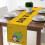 Back to School Table Runner 72x13in EyeCatching School Design Classroom Party Decoration Polyester 4
