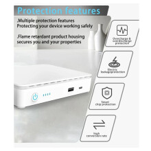 POE -USV-Router Stromausfall Notstromversorgung Unterbrechungsfreie Stromversorgung Routing-für (15600 MAh) EU-Stecker