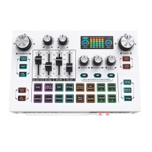 X7 Live Streaming Sound Card Voice Changer DJ Mixer Effects for PC Smartphone Computer Audio Interface Console Card